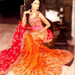 Multishade Katan Silk Halter Gharara Ensemble