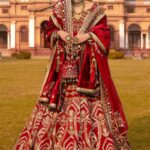 Sindoori Noor – Red Peshwas Bridal Ensemble