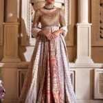 Majestic Maroon Velvet & Silk Hand-Embellished Peshwas