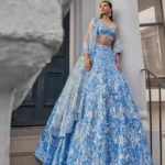 Starlight Silver Crystallized Bridal Lehenga