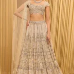 Champagne Filigree Bridal Lehenga