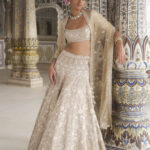 Champagne Gilded Blossom Lehenga