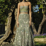Sage Enchanted Forest Corset & Mermaid Sharara Set