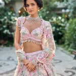 Hand-Embellished Floral Bridal Lehenga