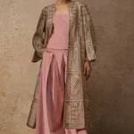 Rosewood Velvet & Gilded Mesh Overlay Set