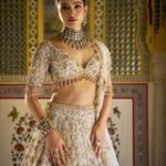 Champagne Gold and Rust Bridal Lehenga